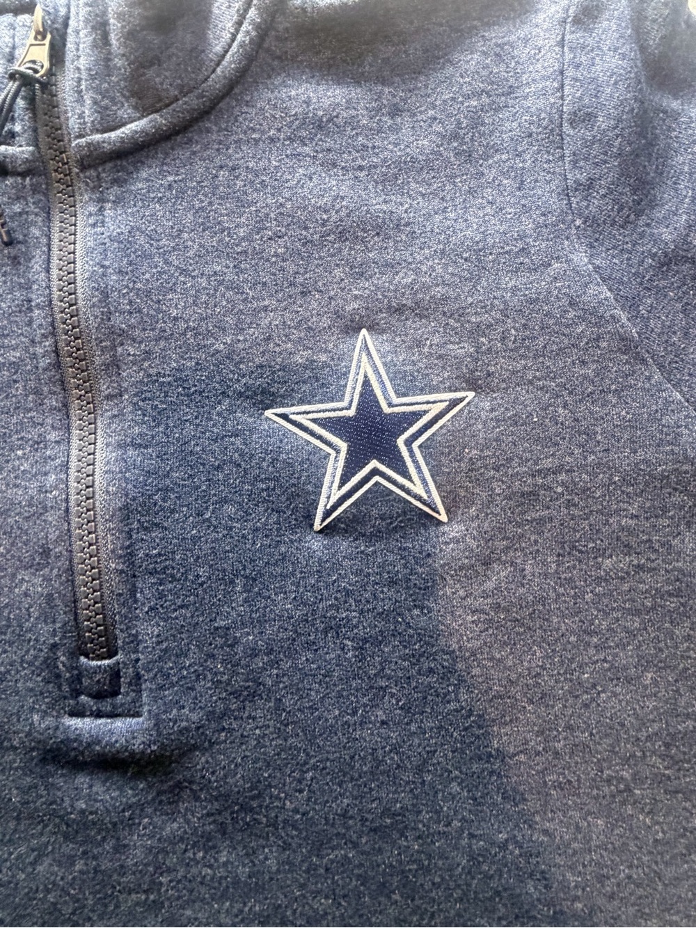 Dallas Cowboys Antigua Women’s Quarter Zip Pullover M Navy